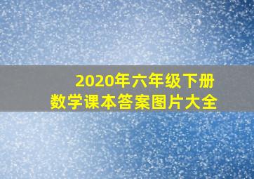 2020年六年级下册数学课本答案图片大全