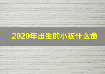 2020年出生的小孩什么命