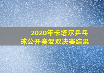 2020年卡塔尔乒乓球公开赛混双决赛结果