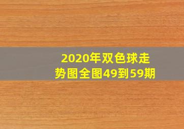 2020年双色球走势图全图49到59期