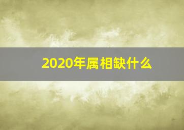 2020年属相缺什么