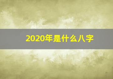 2020年是什么八字