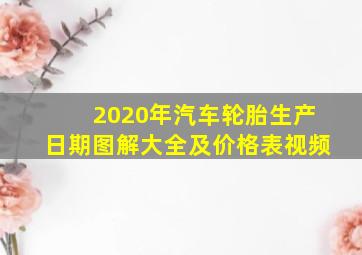 2020年汽车轮胎生产日期图解大全及价格表视频