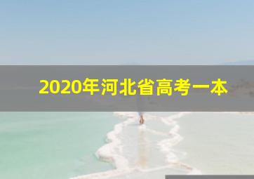 2020年河北省高考一本