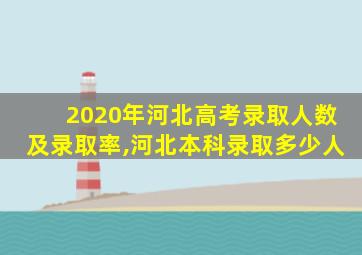 2020年河北高考录取人数及录取率,河北本科录取多少人