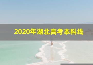 2020年湖北高考本科线