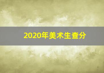 2020年美术生查分