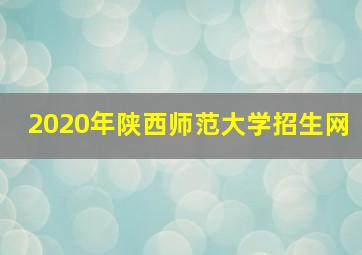 2020年陕西师范大学招生网