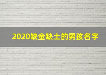 2020缺金缺土的男孩名字