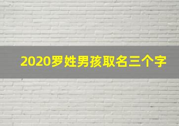 2020罗姓男孩取名三个字