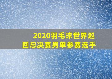 2020羽毛球世界巡回总决赛男单参赛选手