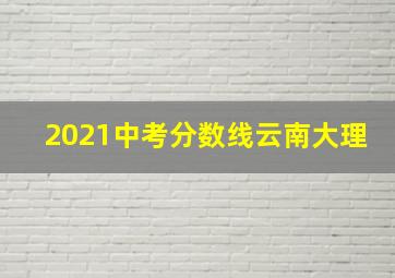 2021中考分数线云南大理