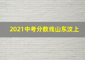 2021中考分数线山东汶上