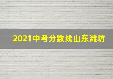 2021中考分数线山东潍坊