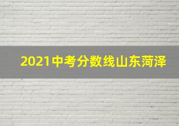 2021中考分数线山东菏泽