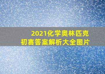 2021化学奥林匹克初赛答案解析大全图片