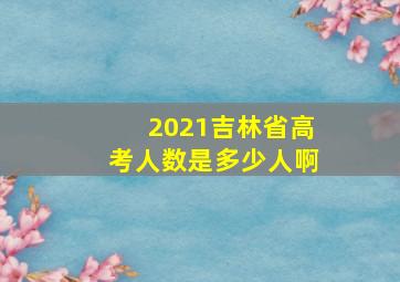 2021吉林省高考人数是多少人啊