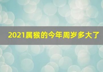 2021属猴的今年周岁多大了