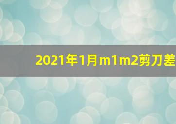 2021年1月m1m2剪刀差