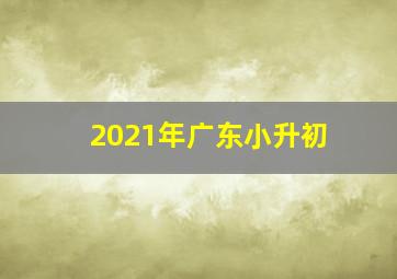 2021年广东小升初