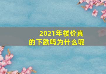 2021年楼价真的下跌吗为什么呢