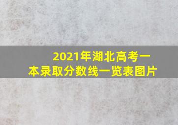 2021年湖北高考一本录取分数线一览表图片