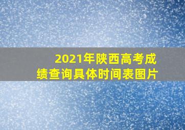 2021年陕西高考成绩查询具体时间表图片