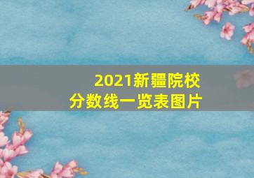 2021新疆院校分数线一览表图片