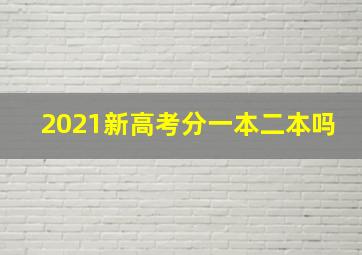 2021新高考分一本二本吗