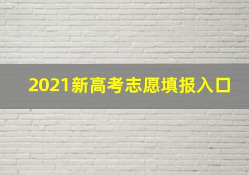 2021新高考志愿填报入口