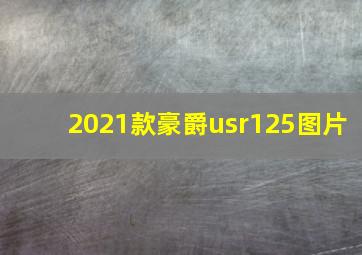 2021款豪爵usr125图片