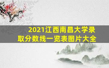 2021江西南昌大学录取分数线一览表图片大全