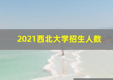 2021西北大学招生人数