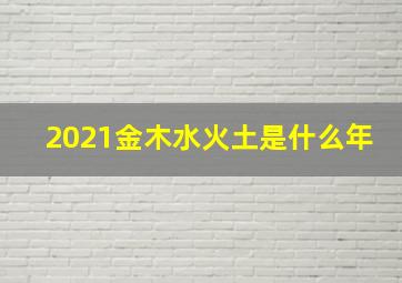 2021金木水火土是什么年