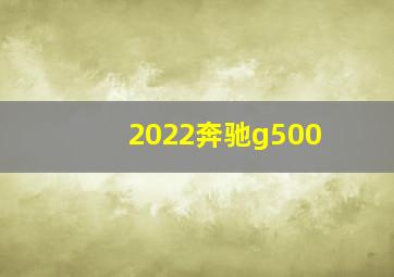 2022奔驰g500