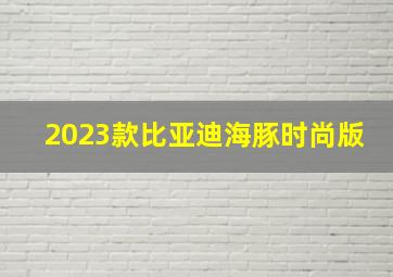 2023款比亚迪海豚时尚版