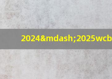 2024—2025wcba赛制