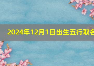 2024年12月1日出生五行取名