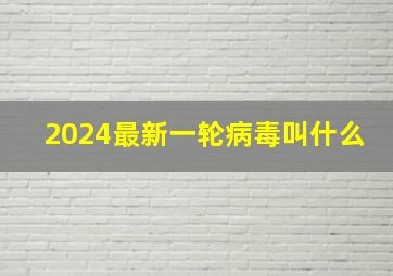 2024最新一轮病毒叫什么