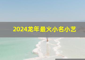 2024龙年最火小名小艺