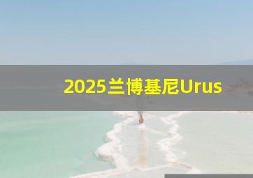 2025兰博基尼Urus