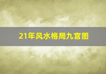 21年风水格局九宫图