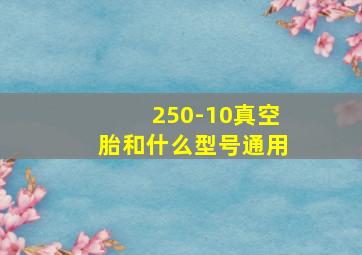 250-10真空胎和什么型号通用