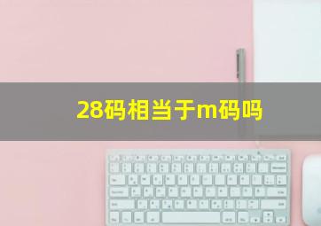 28码相当于m码吗