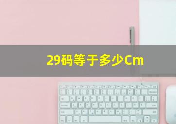 29码等于多少Cm