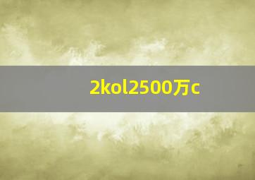 2kol2500万c