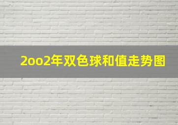 2oo2年双色球和值走势图