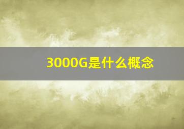 3000G是什么概念