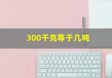 300千克等于几吨