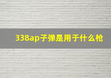 338ap子弹是用于什么枪